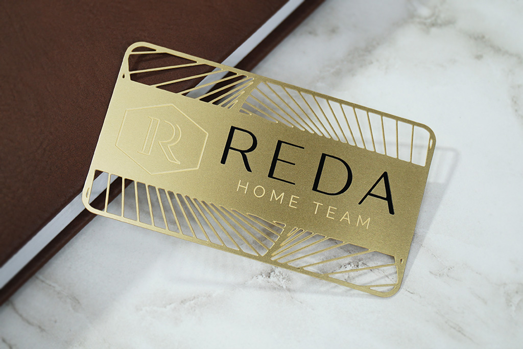 Brass Finish Business Cards 36