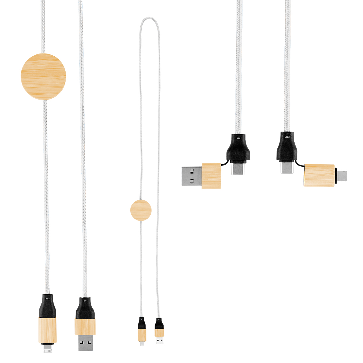 3' 60W Bamboo & rPET Fast Charging Cable 6