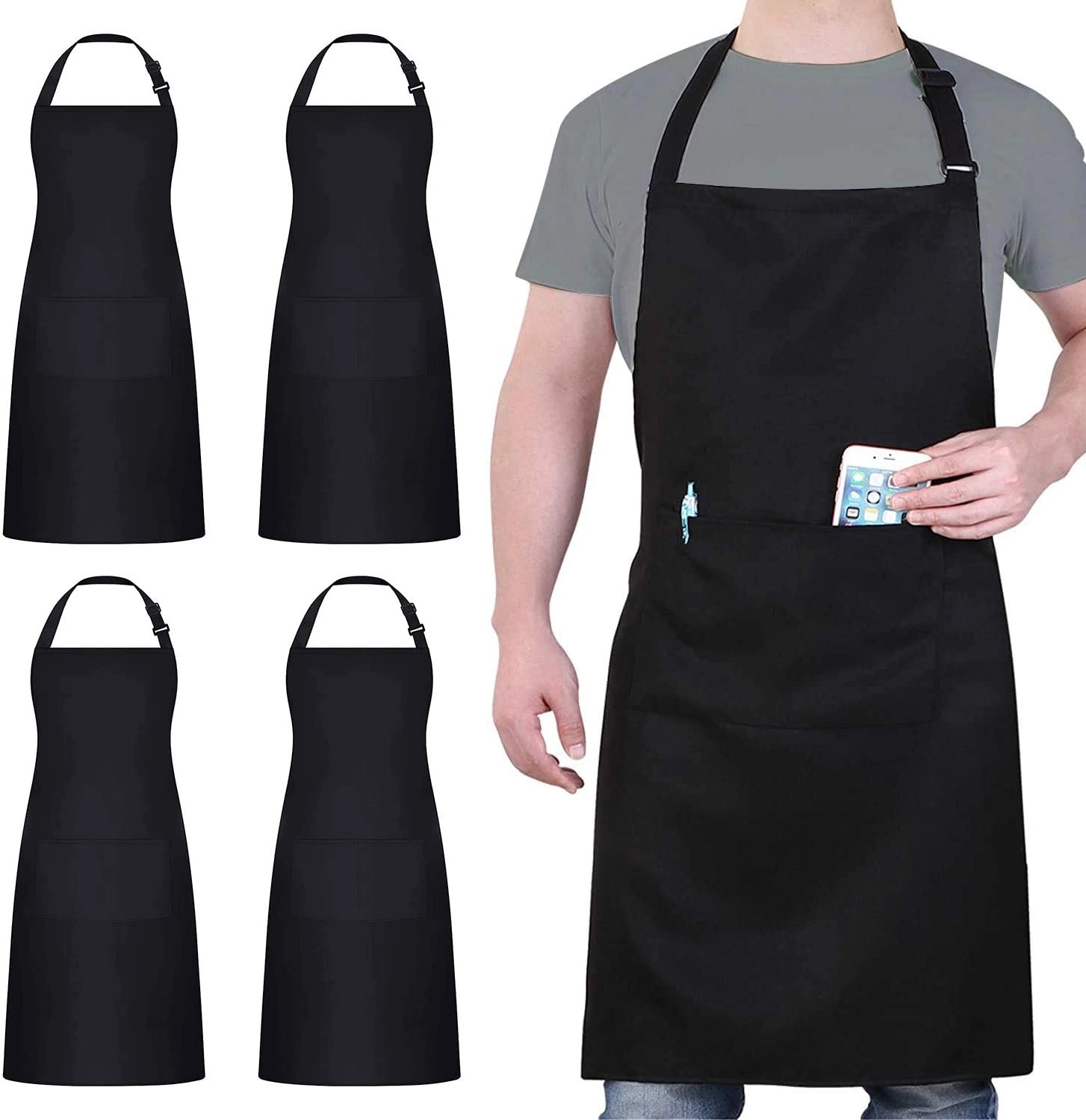 Kitchen Apron with 2 Pockets 2