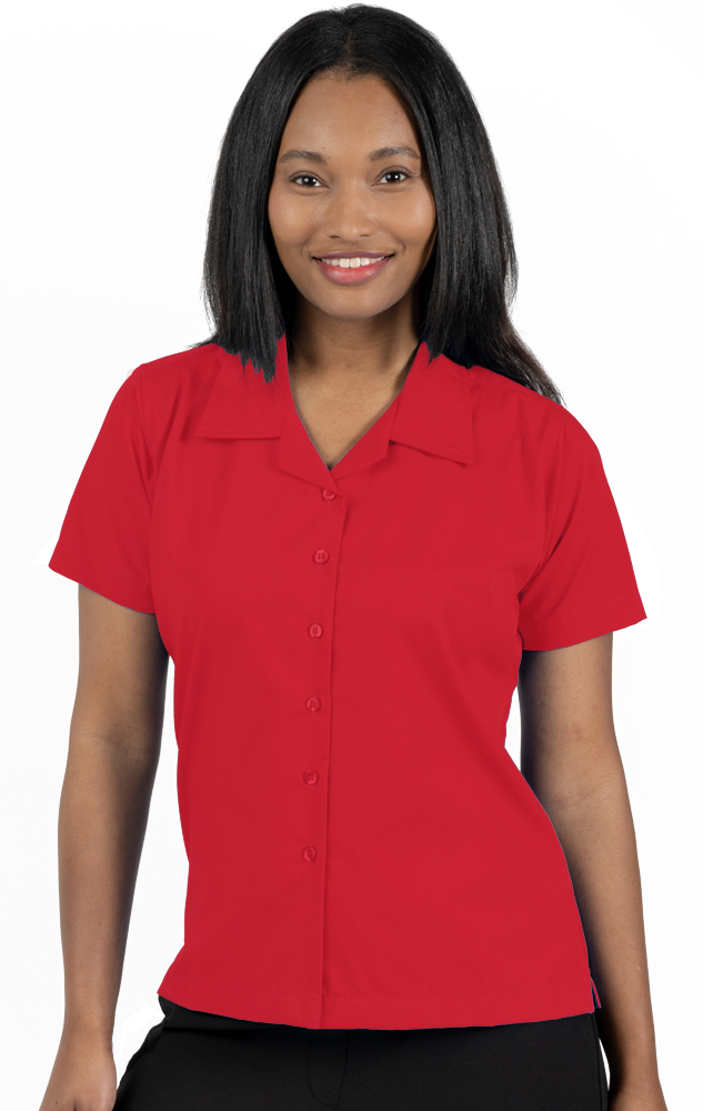 Ladies' Solid Poplin Camp Shirt 23