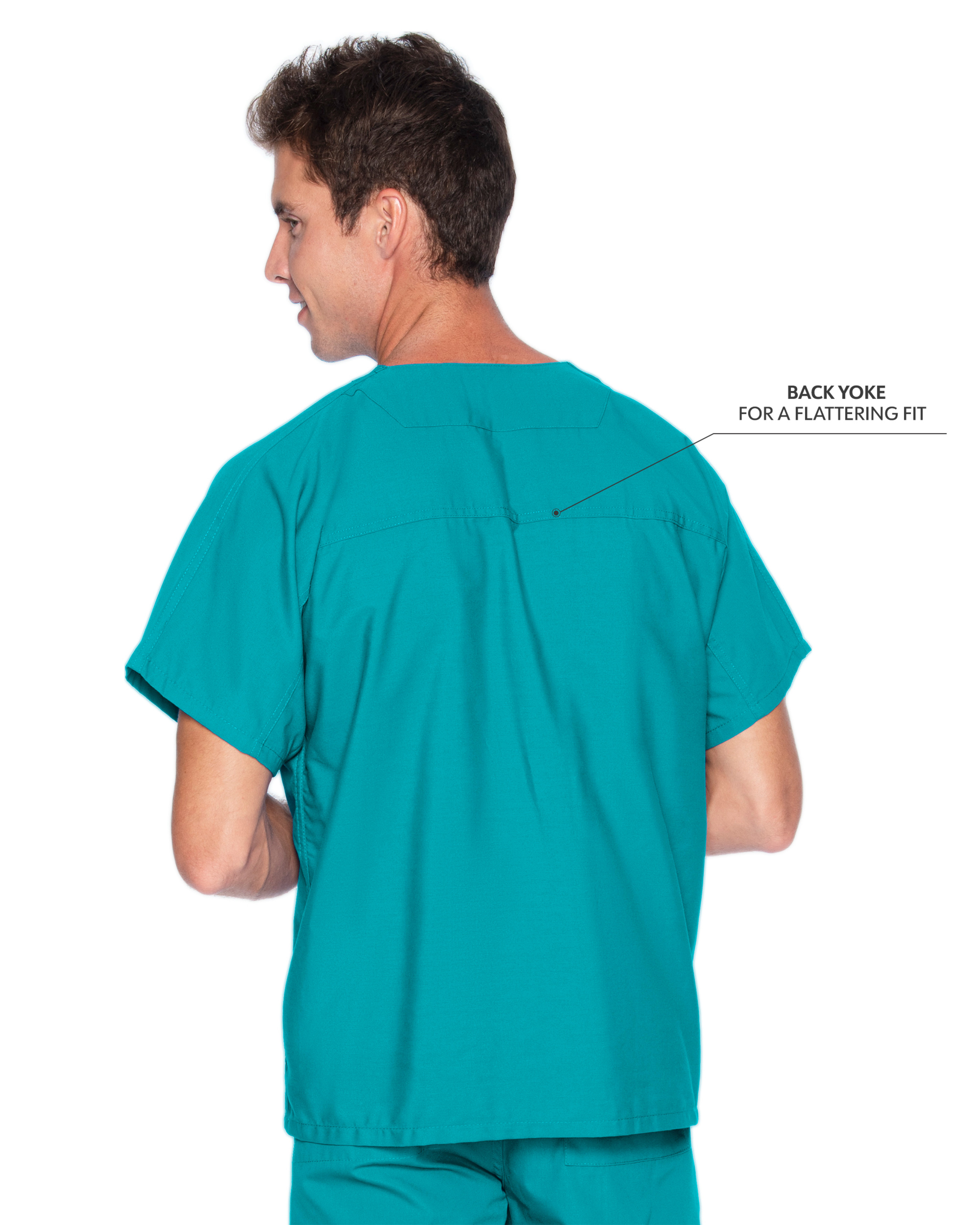 Landau - Essentials - Unisex One-Pocket Reversible V-Neck Top 16