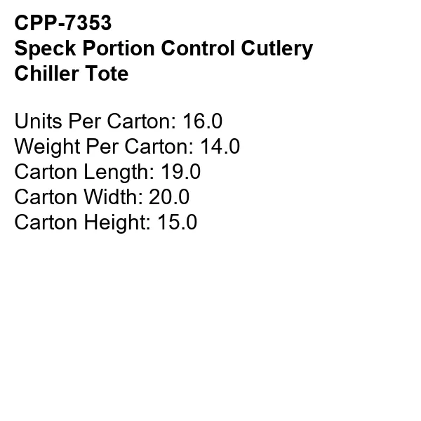 Speck Portion Control Cutlery Chiller Tote 6