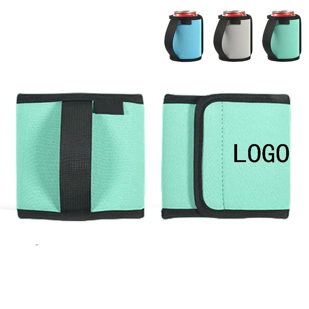12 Oz. Neoprene Sublimated Can Cooler with Strap Handle 2