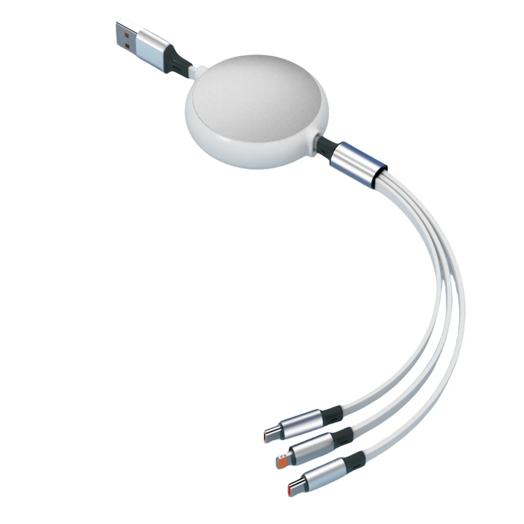 Retractable 100W 3 in 1 Charging Cable 6