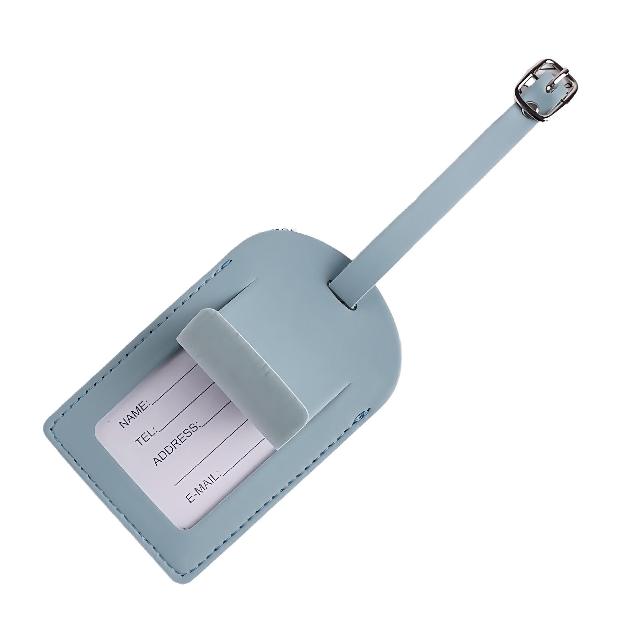 PU Leather Luggage Tag with Window 7