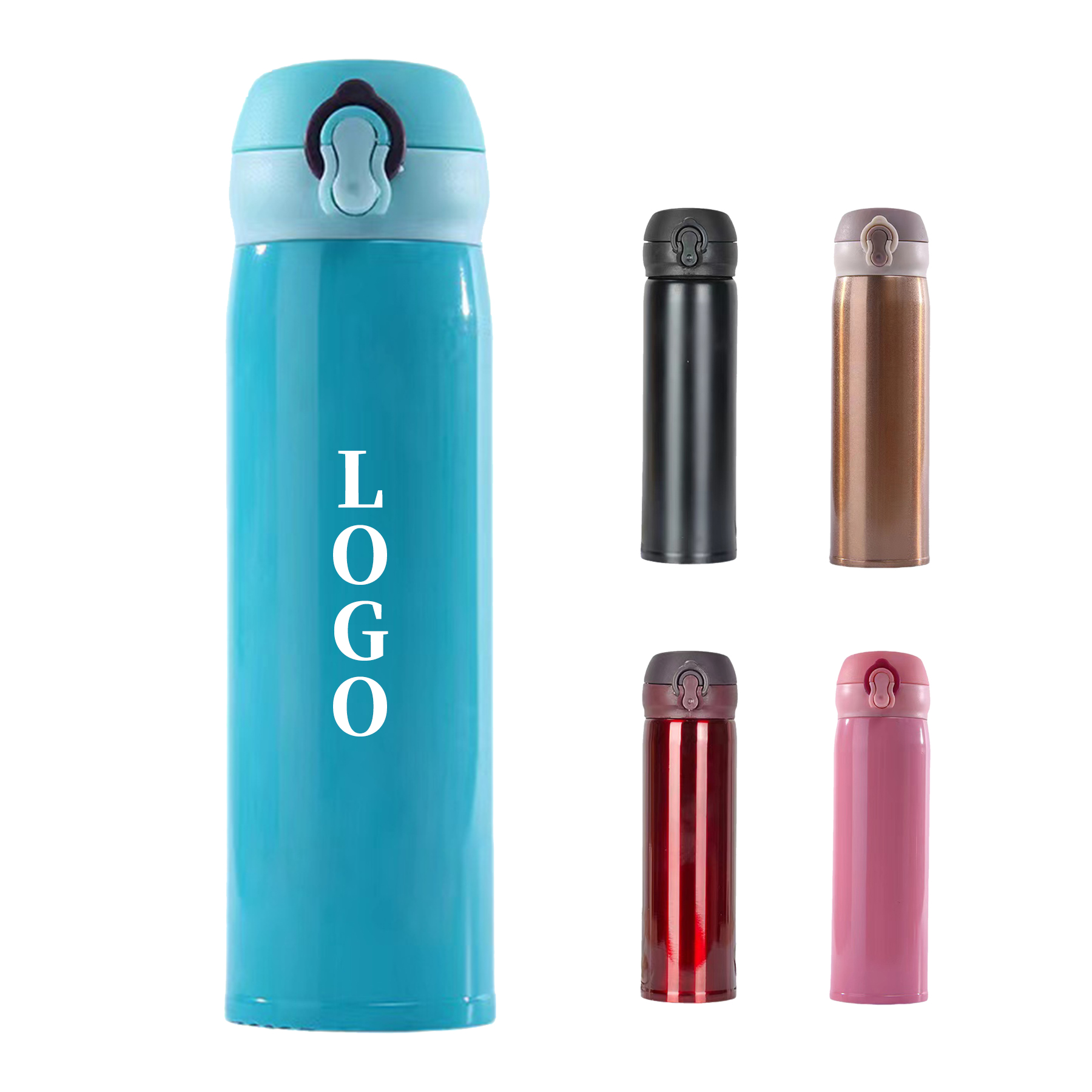 17 OZ Stainless Steel Vacuum Water Bottle, custom water bottle with logo imprint 2