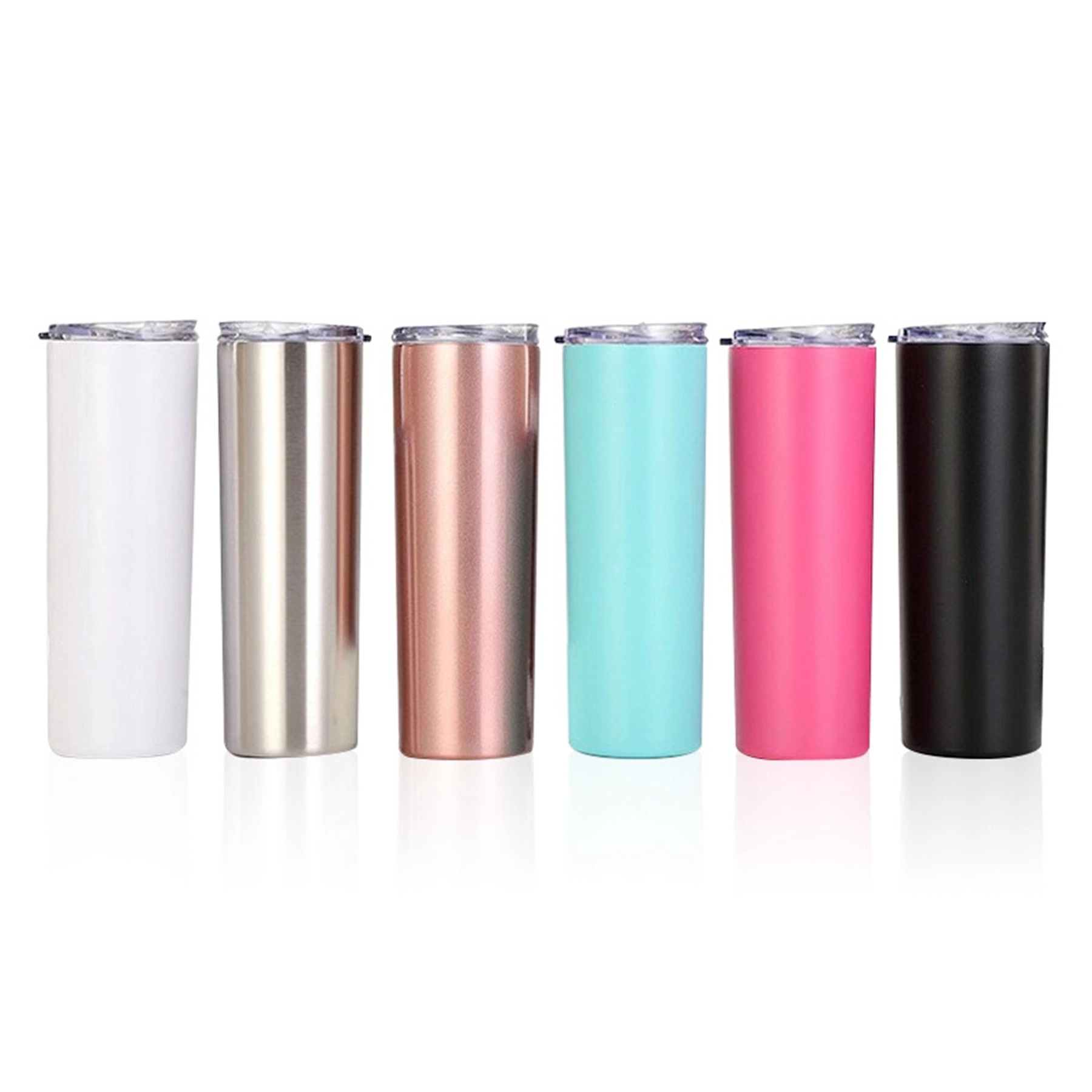 20 Oz. Skinny Straight Wine Tumbler With Lid 10