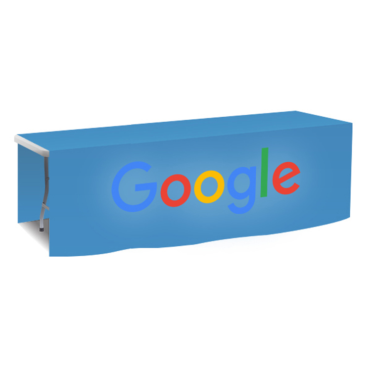 96 in. x 88 in. PolyKnit Table Drop (Full Color Logo) 49