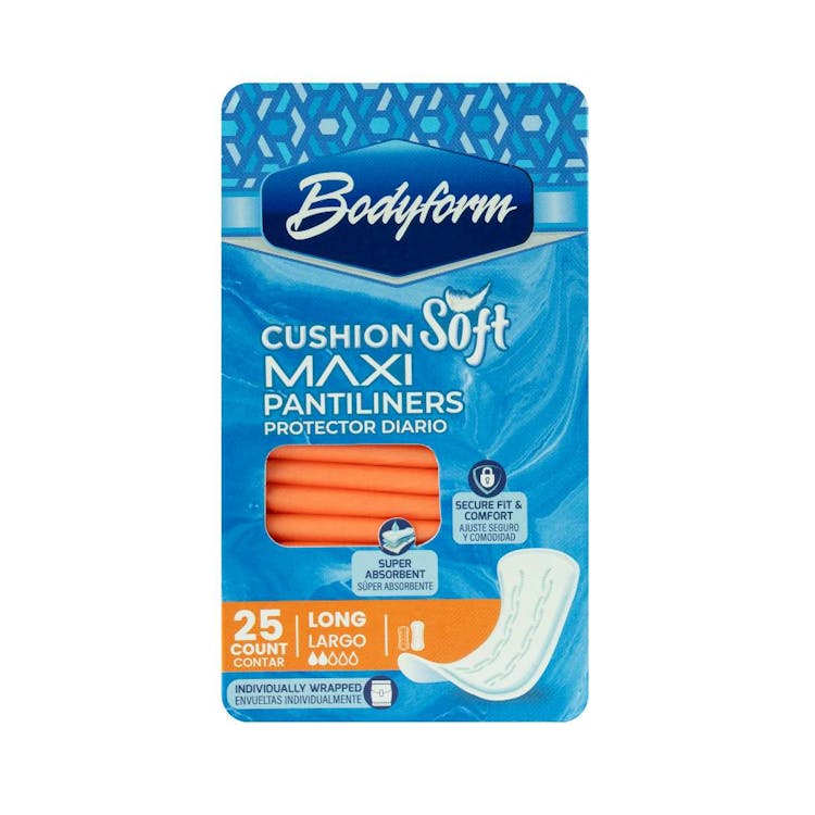 Cushion Soft Pantiliners Long - 25 Count 2