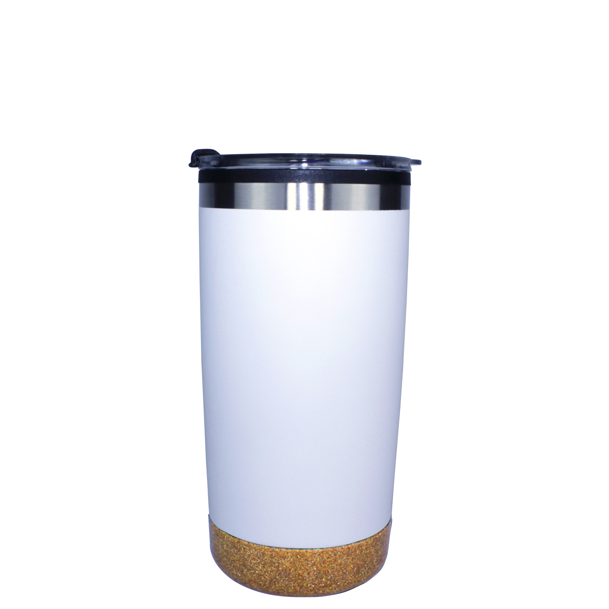 Halcyon® 20 oz. Cork Bottom Tumbler with Stainless Straw/Flip Top Lid 4