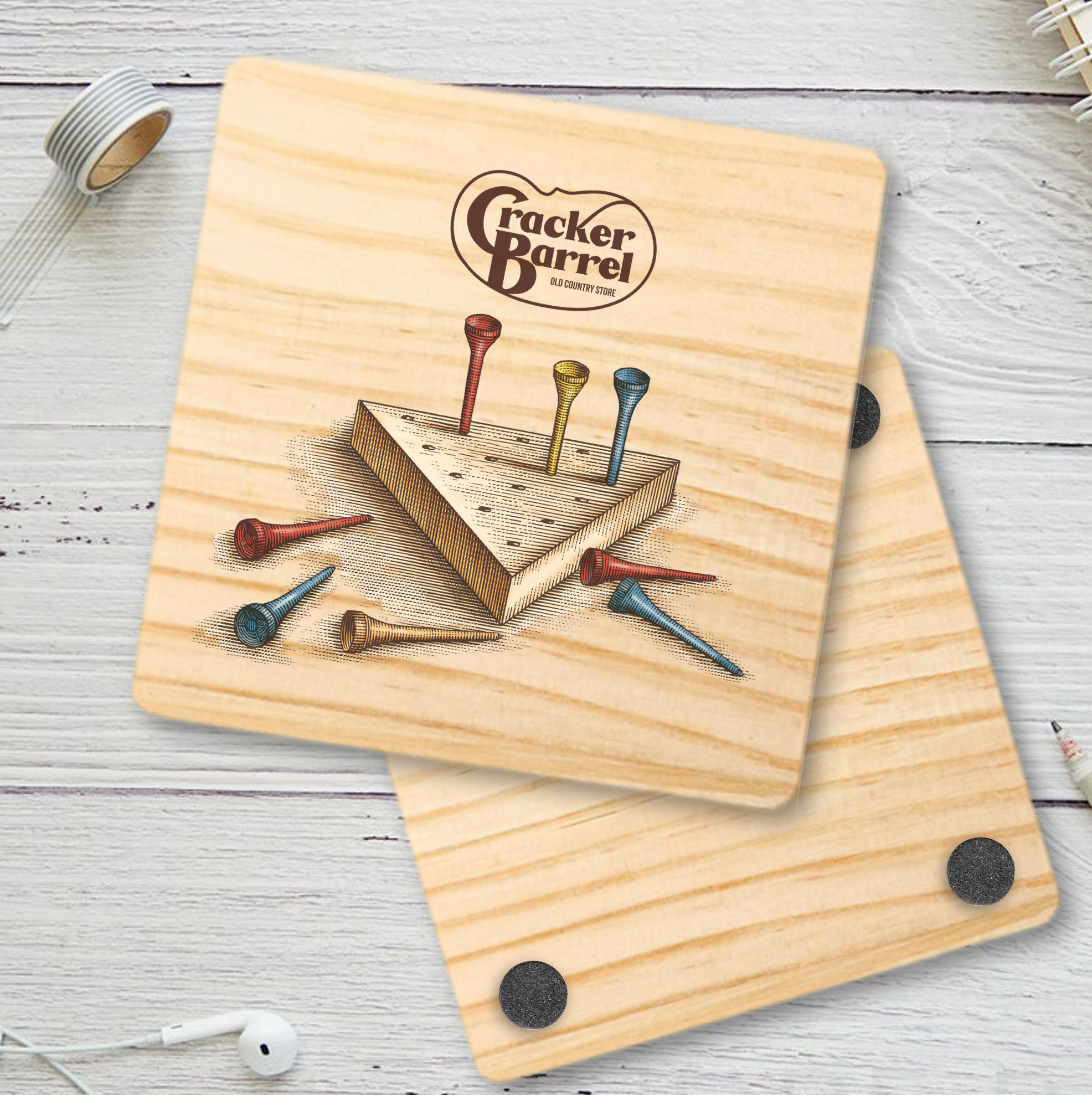Square Wood Coaster 15