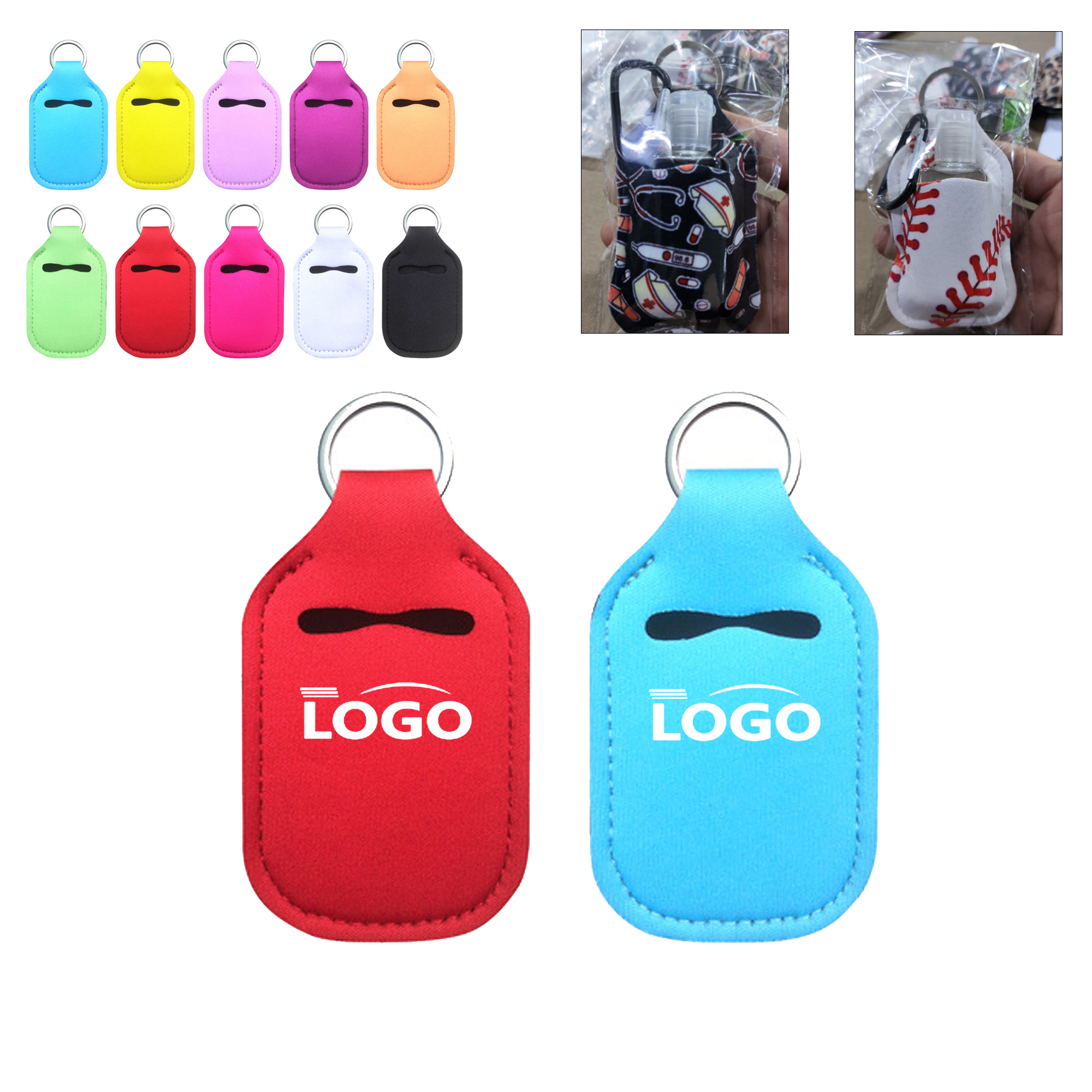 1 OZ Customizable Hand Sanitizer Bottle Holder 4
