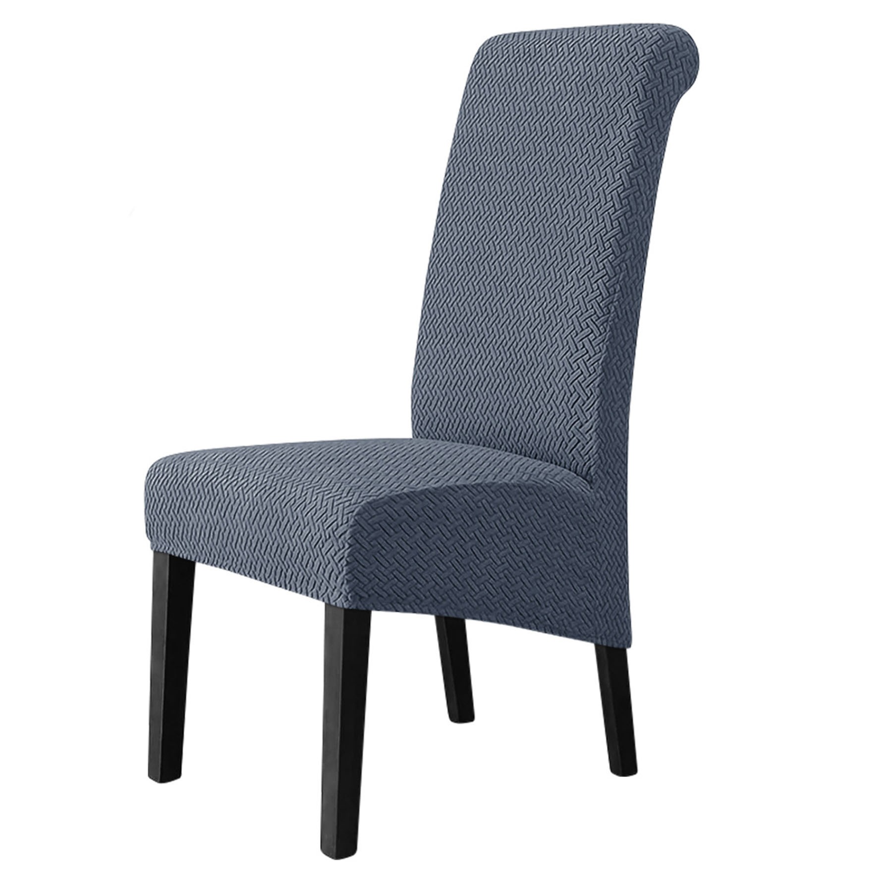 Striped Lattice Elastic Chair Cover 8