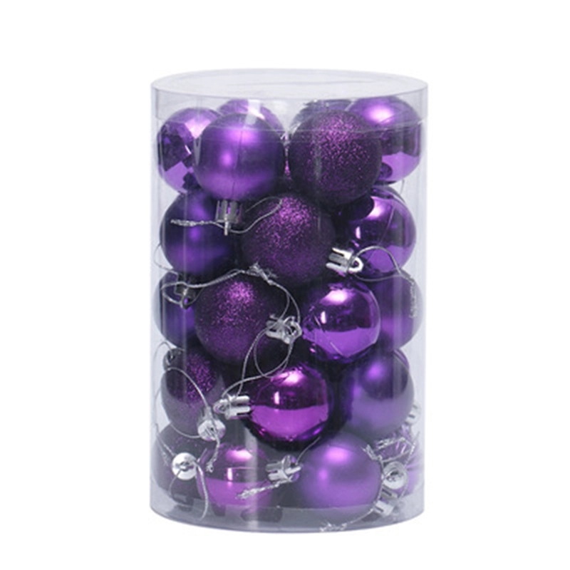 34Pcs Christmas balls set 4cm ornaments tree decor 43