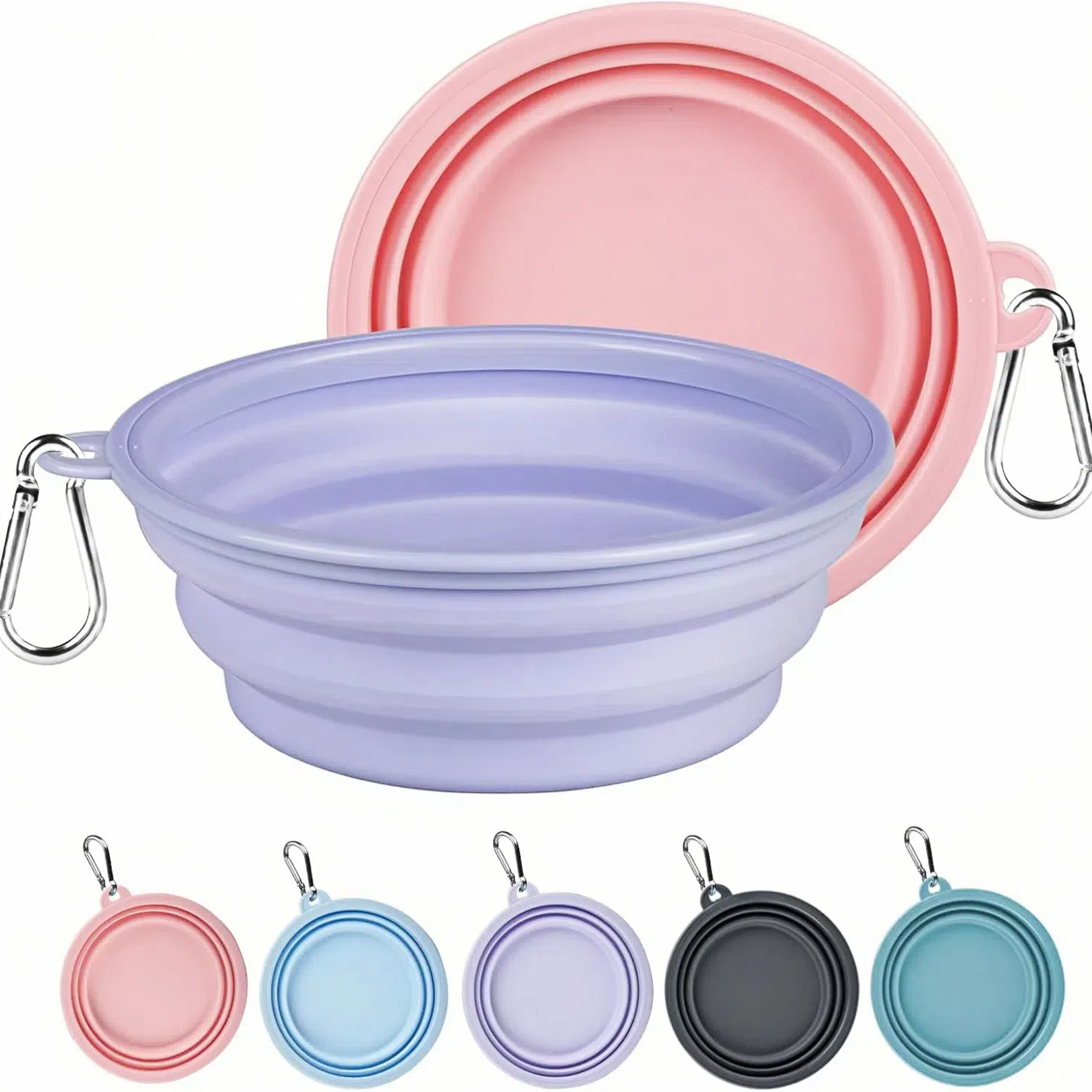 Portable 34oz Outdoor Folding Pet Bowl 2