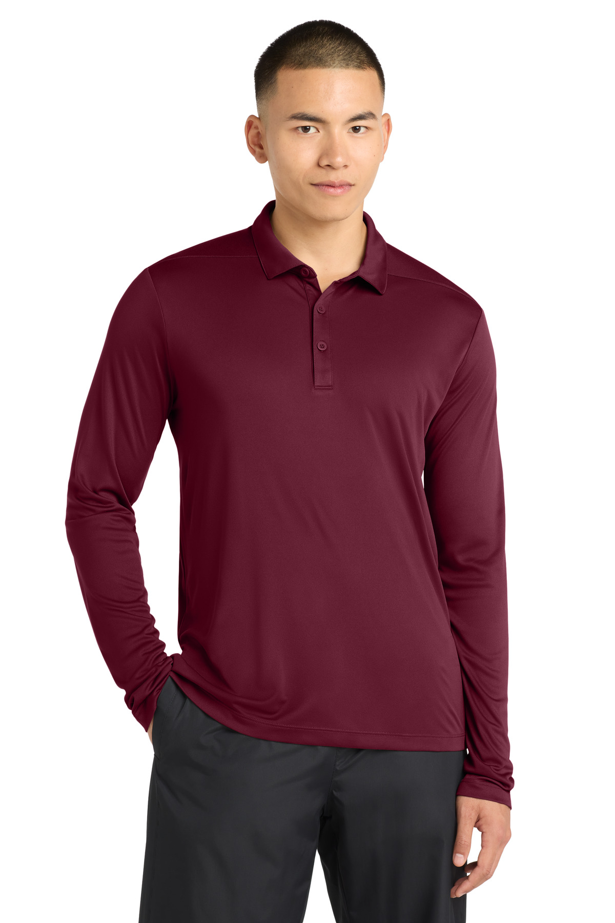 Sport-Tek Posi-UV Pro Long Sleeve Polo. ST520LS 44