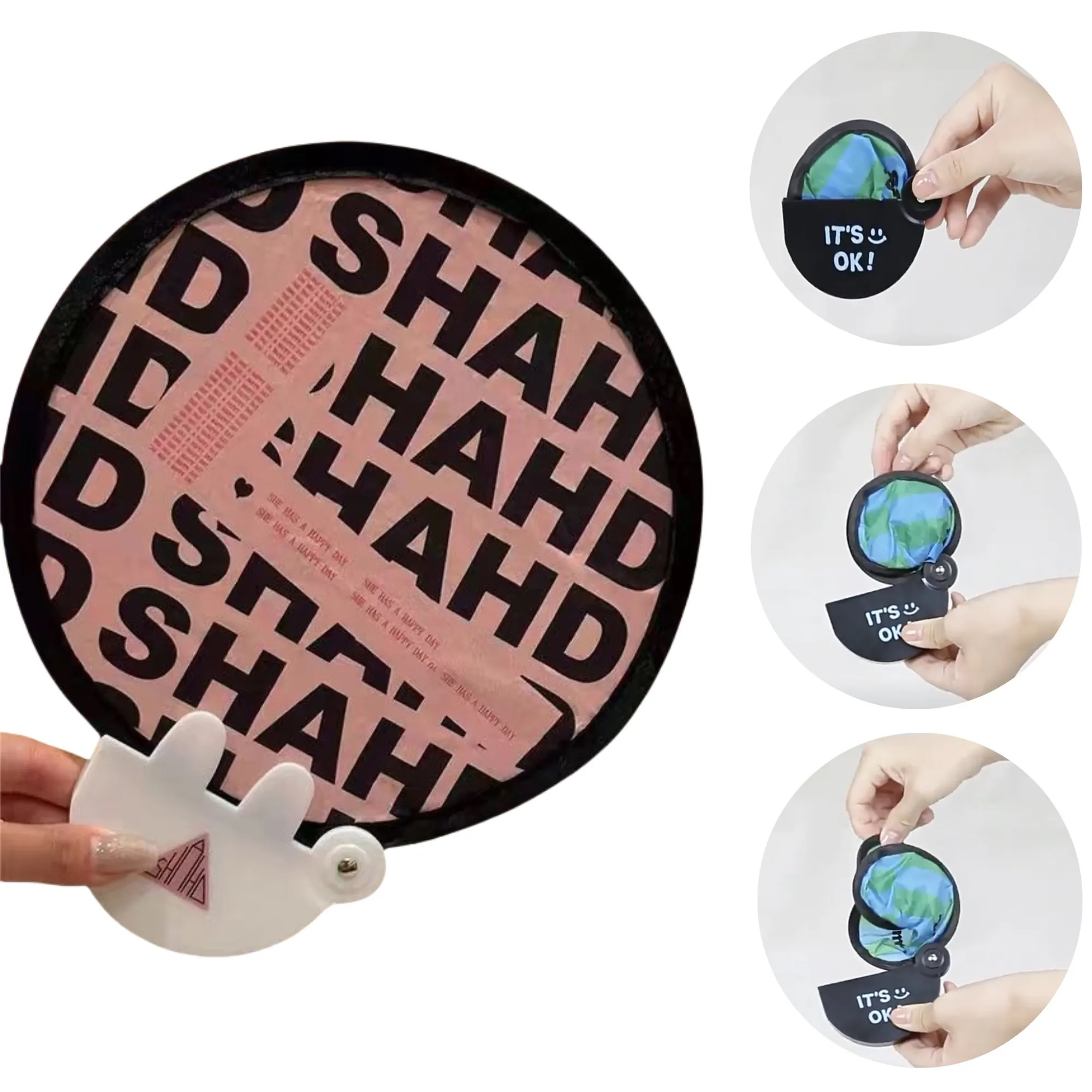 Multi-Style Folding Fans Full-Print Promo Events 4