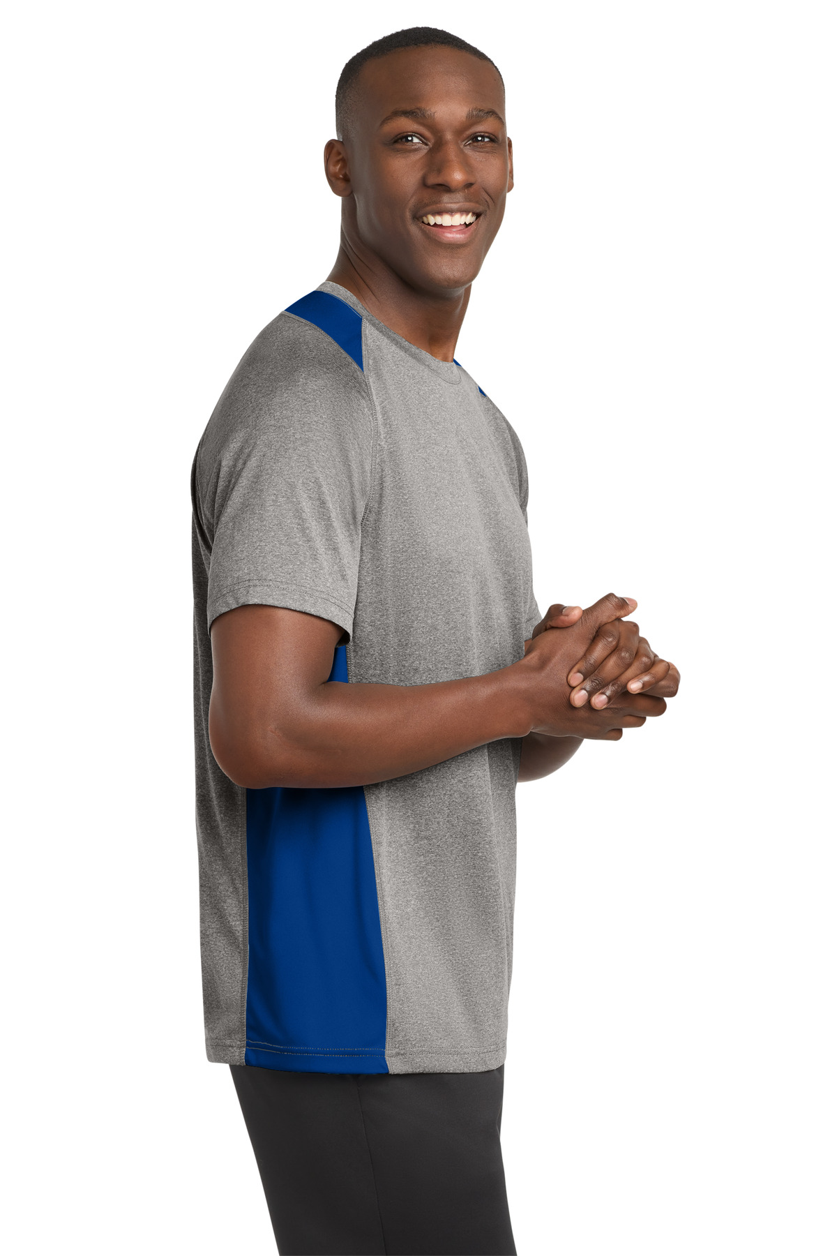 Sport-Tek Heather Colorblock Contender Tee. ST361 15