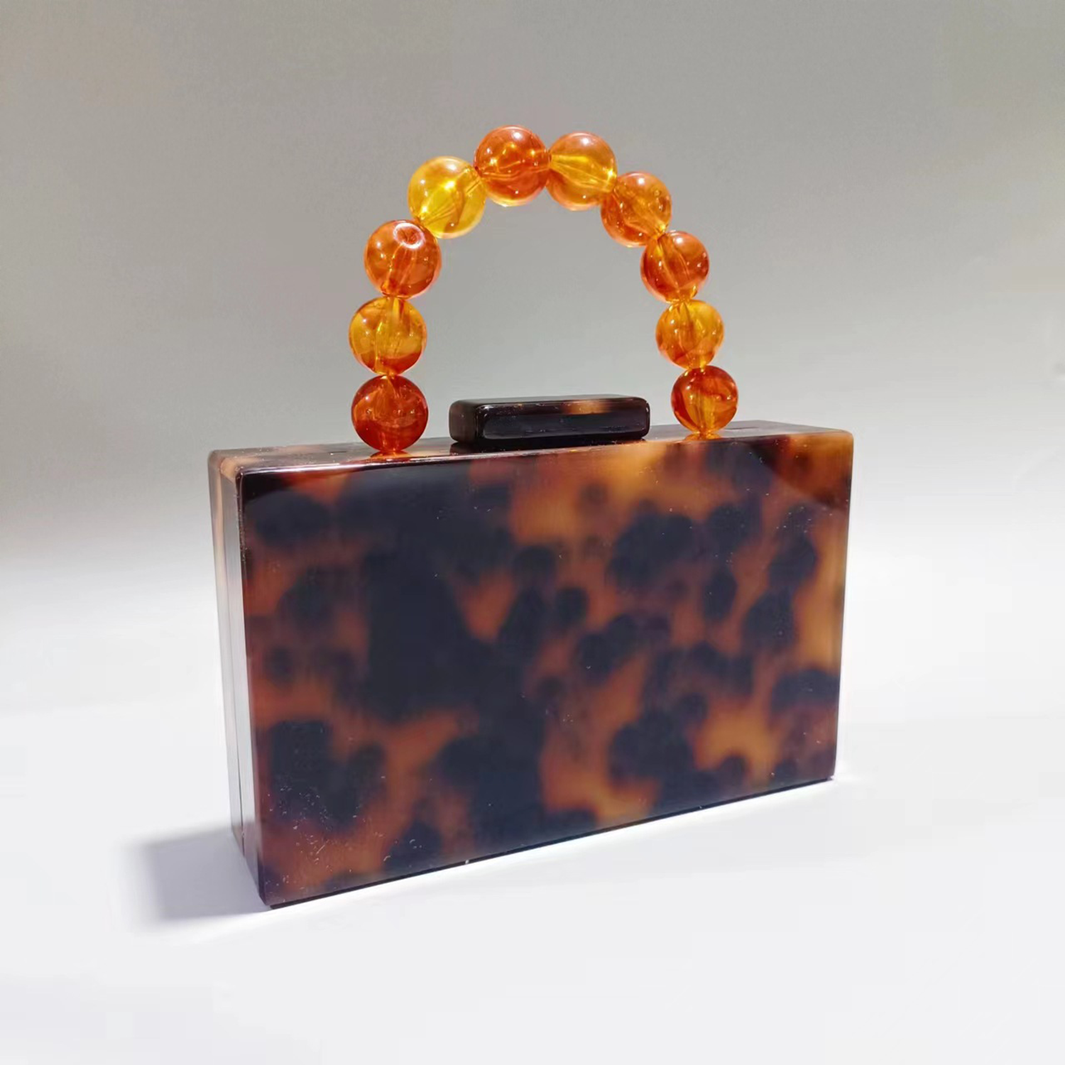 Acrylic Pearl Chain Marbling Handbag 5