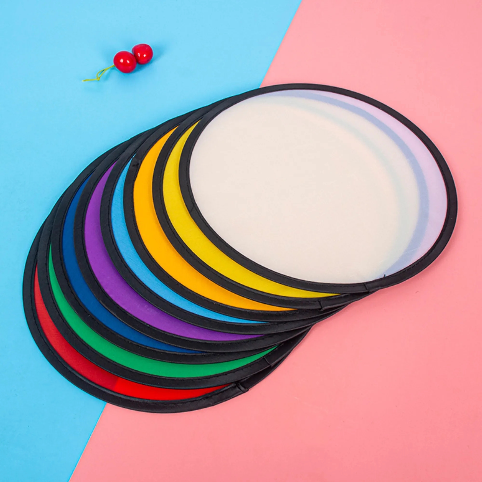 Multi-Style Folding Fans Full-Print Promo Events 2