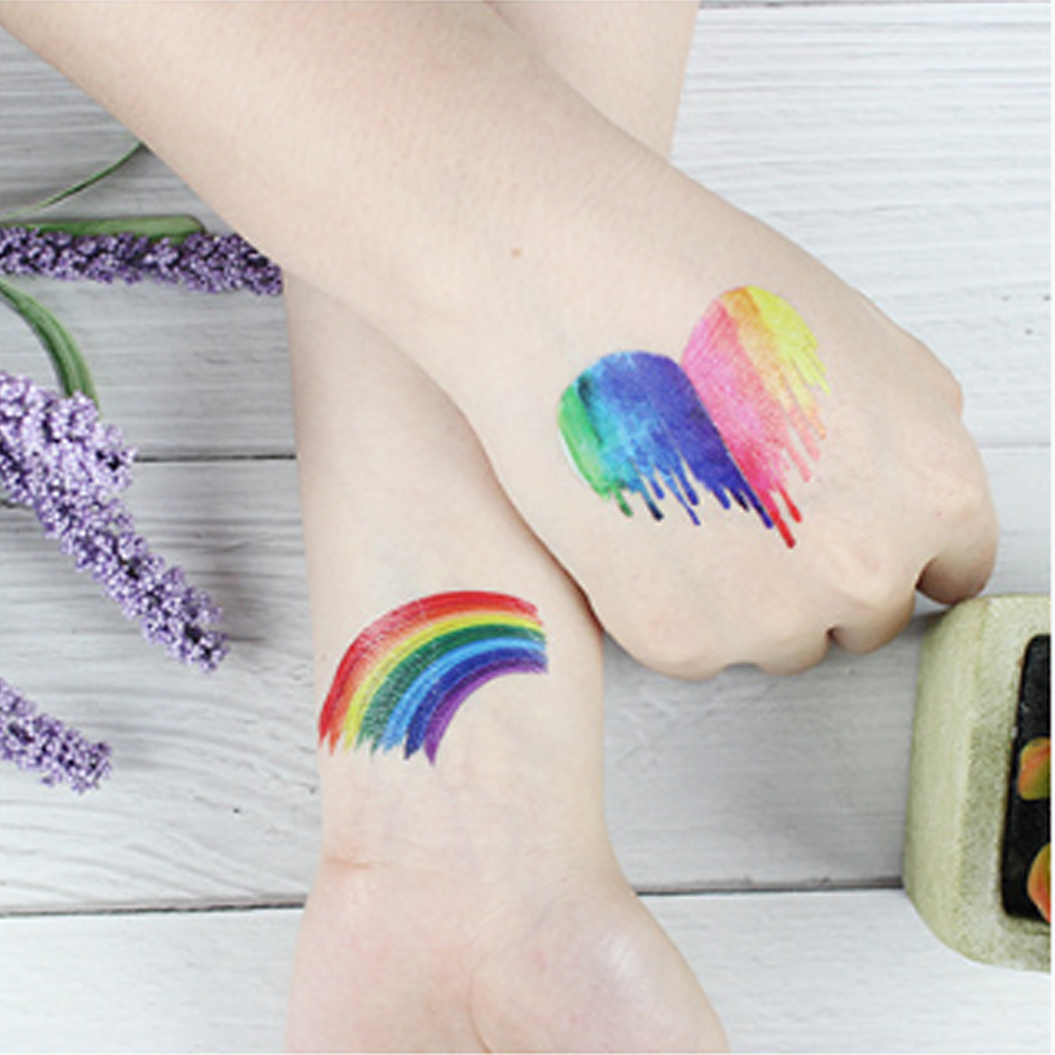 LGBT Pride Rainbow Waterproof Temporary Body Art Tattoos 6