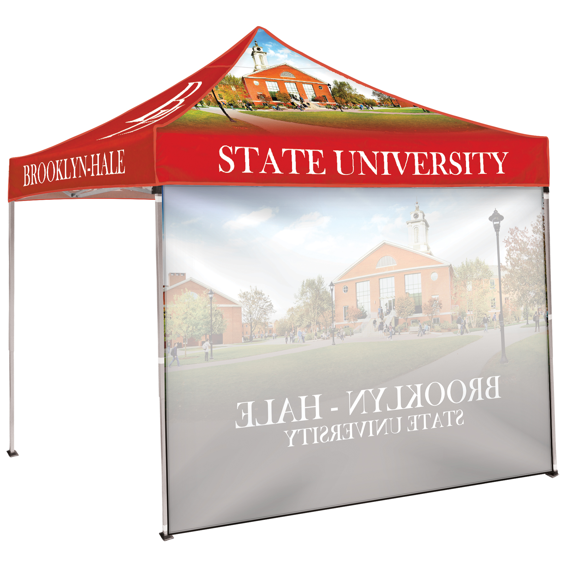 10' Square Canopy Tent W/One Full Wall 8