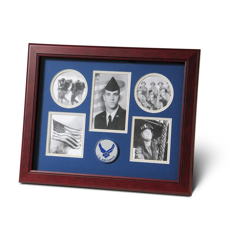 Aim High Air Force Medallion 5 Picture Collage Frame 2