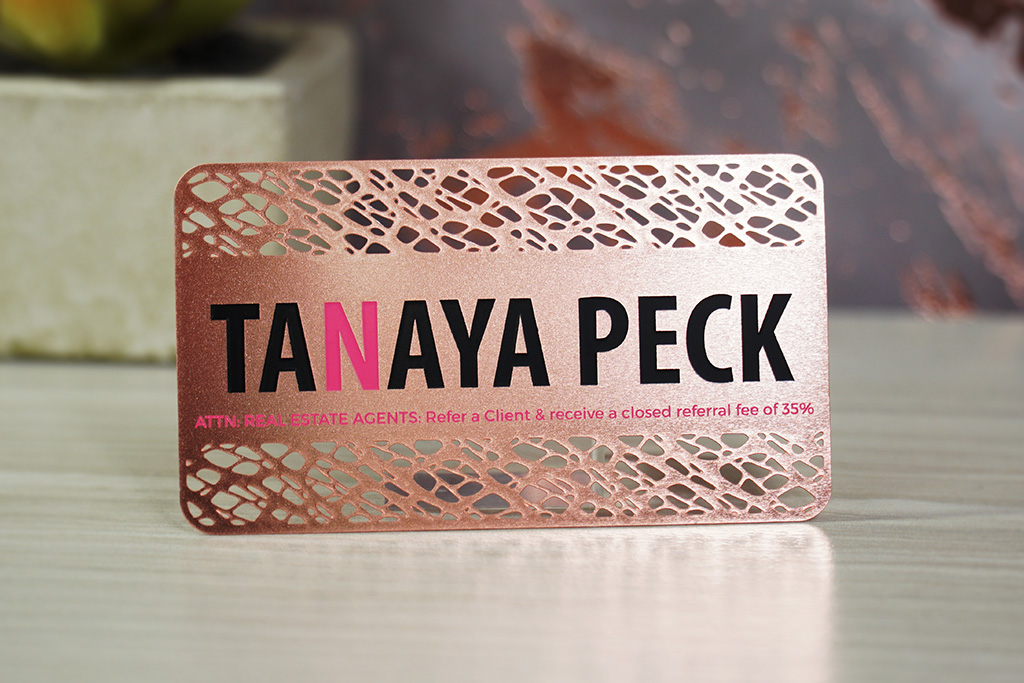 Rose Gold Metal Business Cards 22
