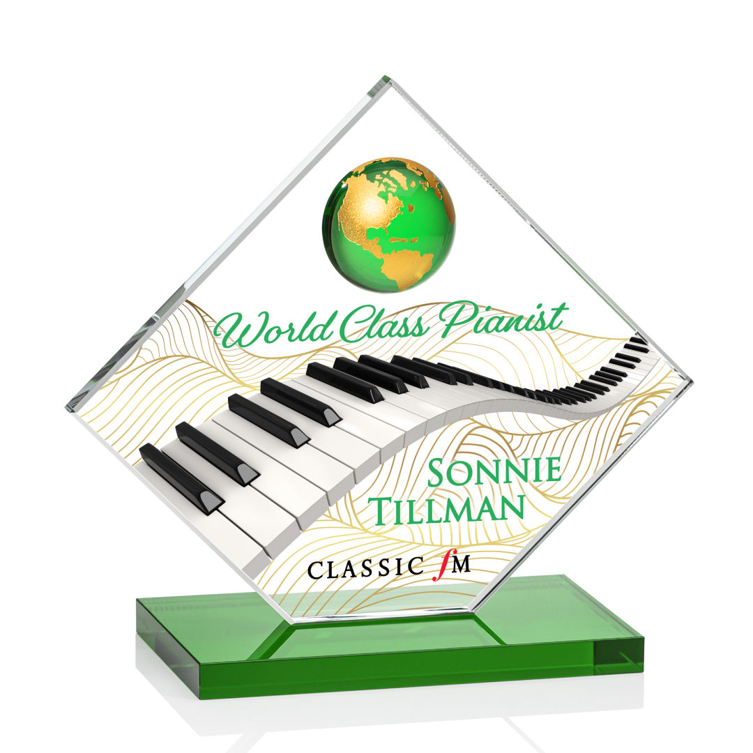 Ferrand VividPrint™ Award - Green/Gold 5