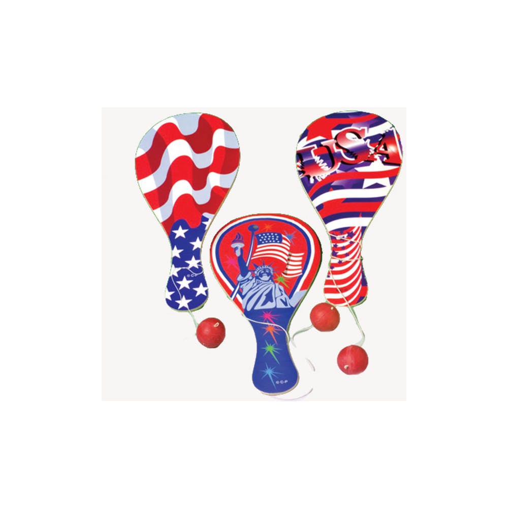 Patriotic Paddle Balls - Assorted 2