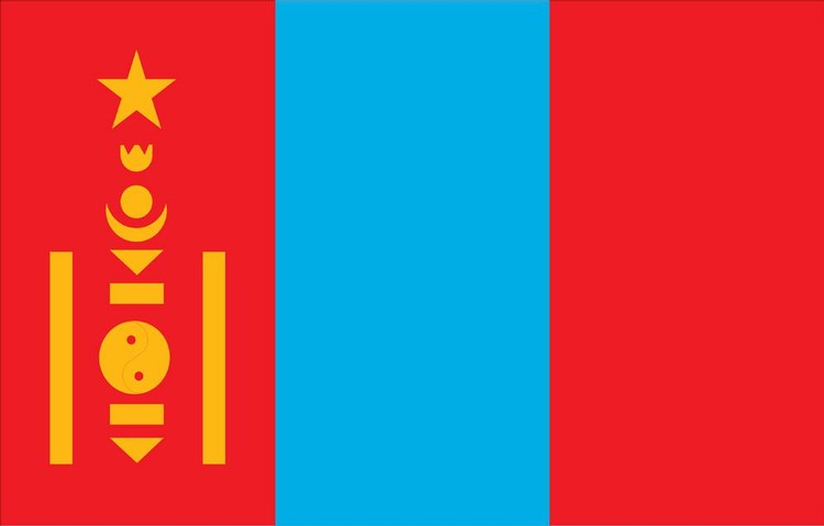 Mongolia Flag - 4' x 6' - Nylon 2