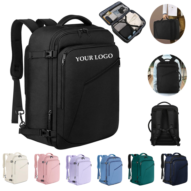 Travel Carry On Backpack with USB Charging Port Shoe Pouch 4