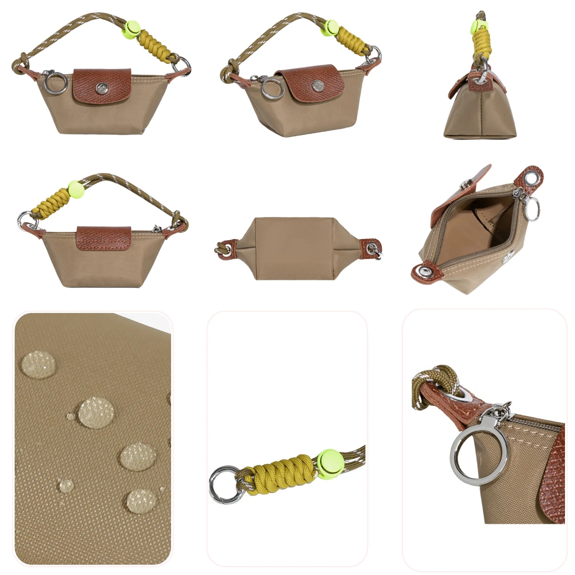 Nylon Mini Dumpling Bag Coin Purse Pouch 4