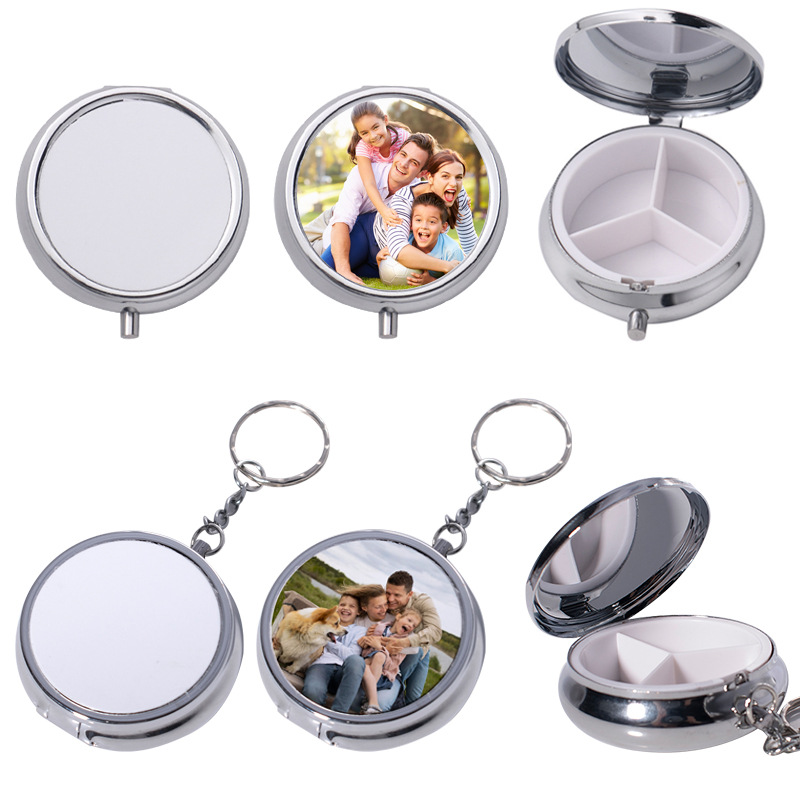 Round Metal Pill Holder 2