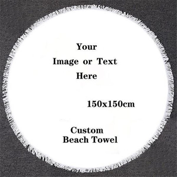 Microfiber Round Plush Beach Towel Blanket 4