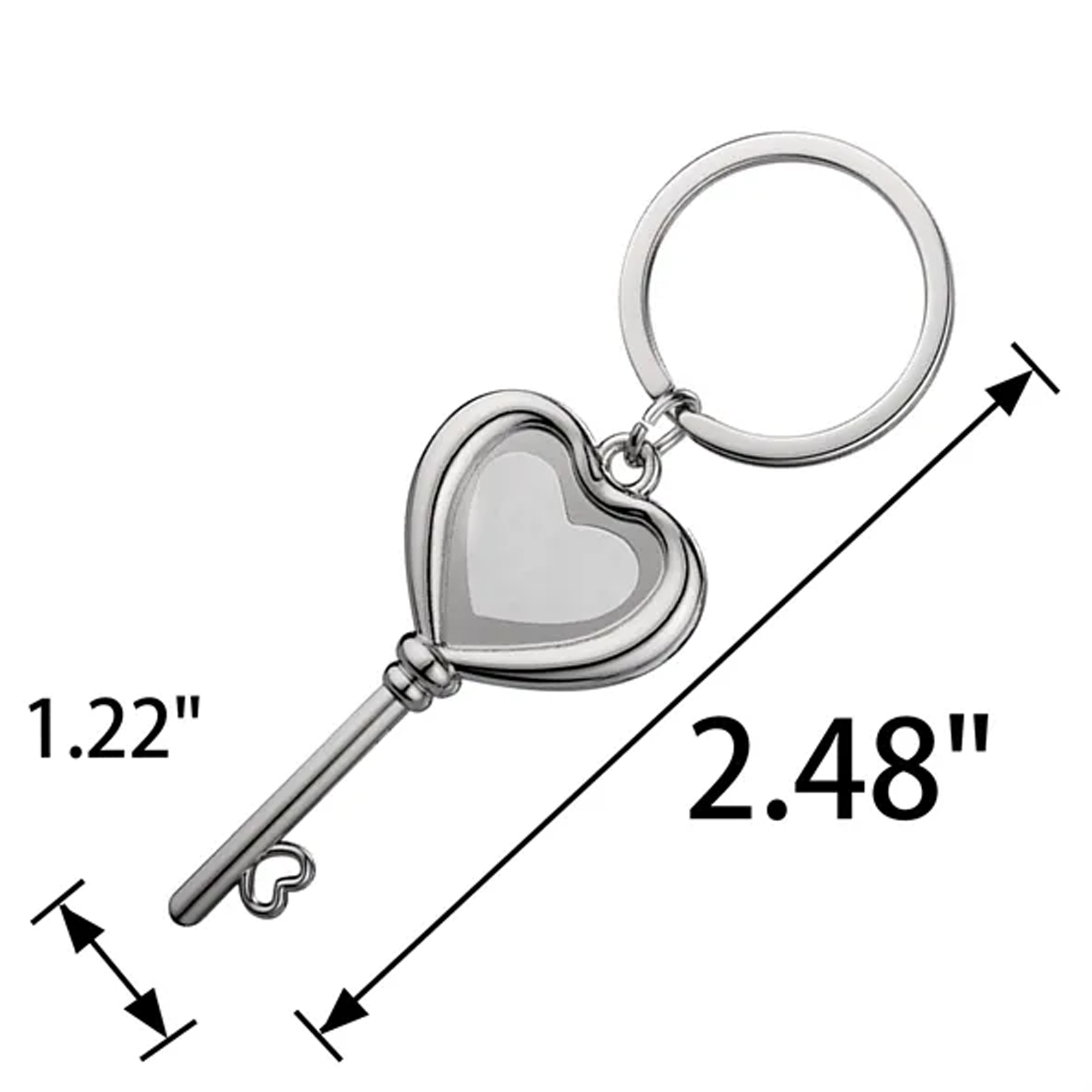 Heart-Shaped Metal Keychain for Gifts & Promo 2