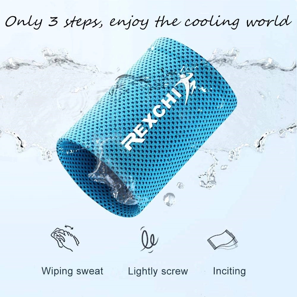 Fitness Sports Sweat Absorbent Polyester Wristband 3