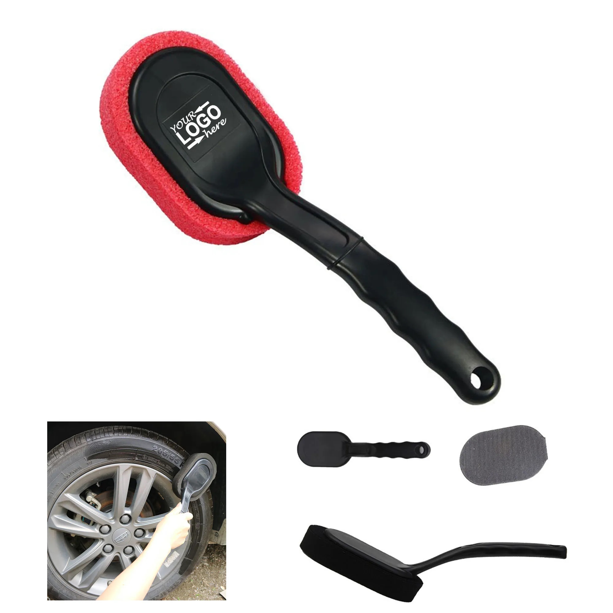 Car Tire Wax Long Handle Brush 2
