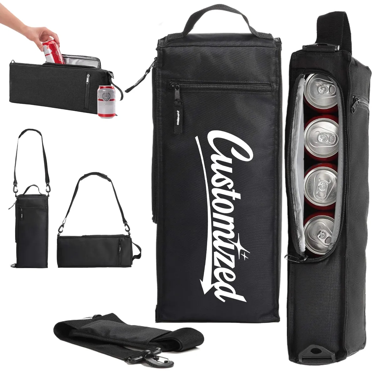 Portable Golf Cooler Bag Insulated Beverage Carrier Holder 4