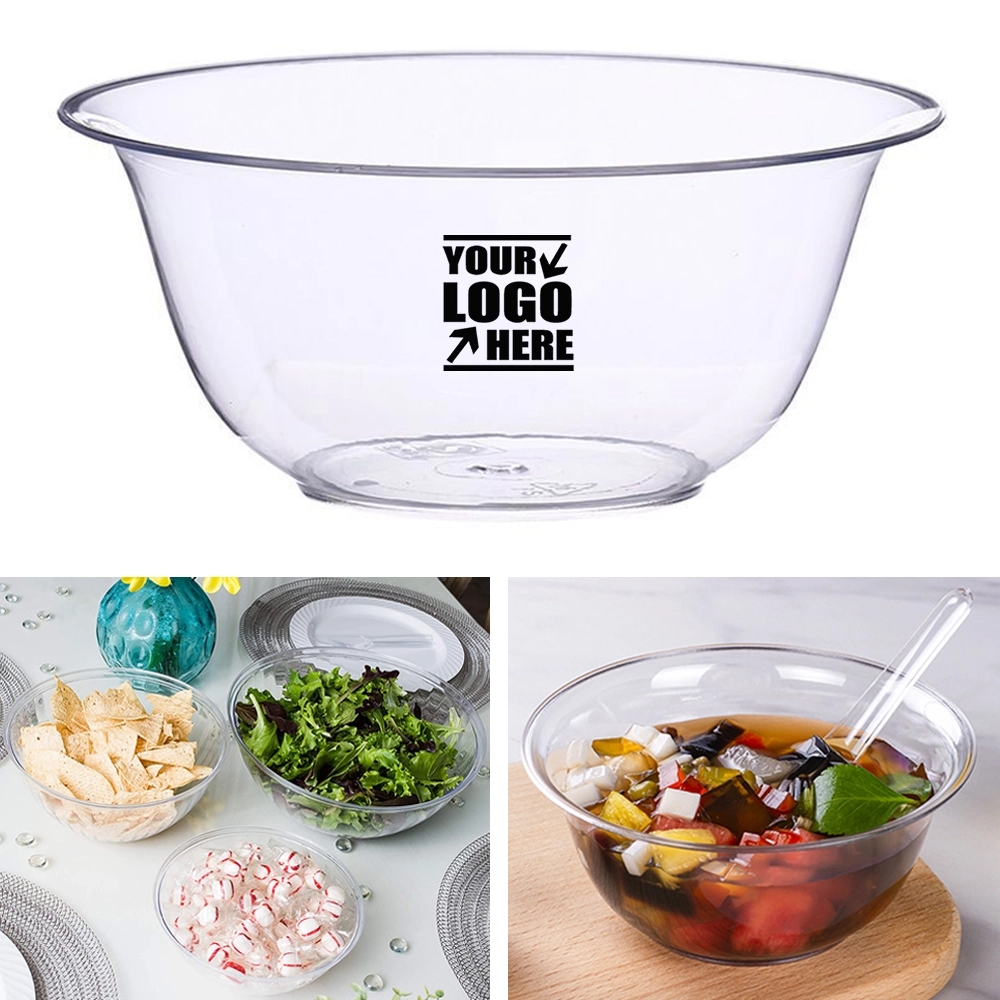 12Oz Disposable Round Crystal Clear Plastic Serving Bowls 2
