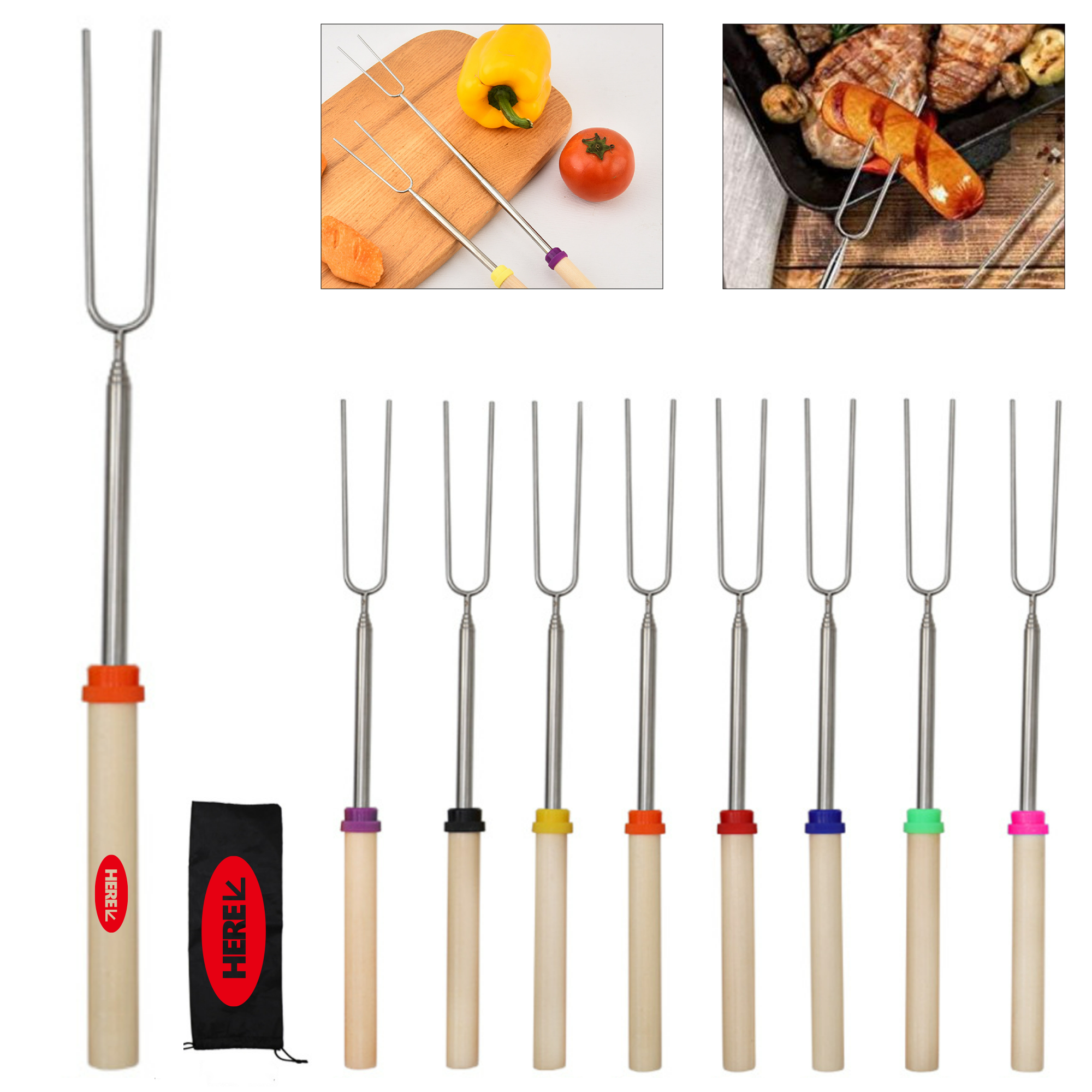 Extendable Telescopic Roaster Sticks 1