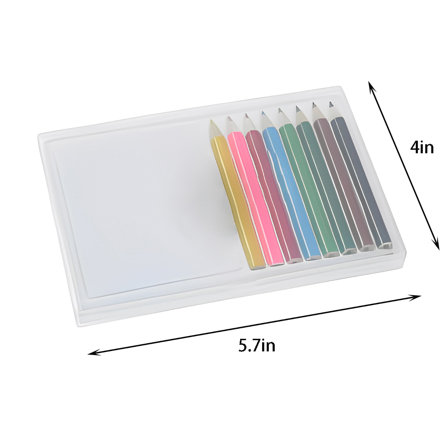 9PCS Sketch Pad Colored Pencil Set w/ Box 4