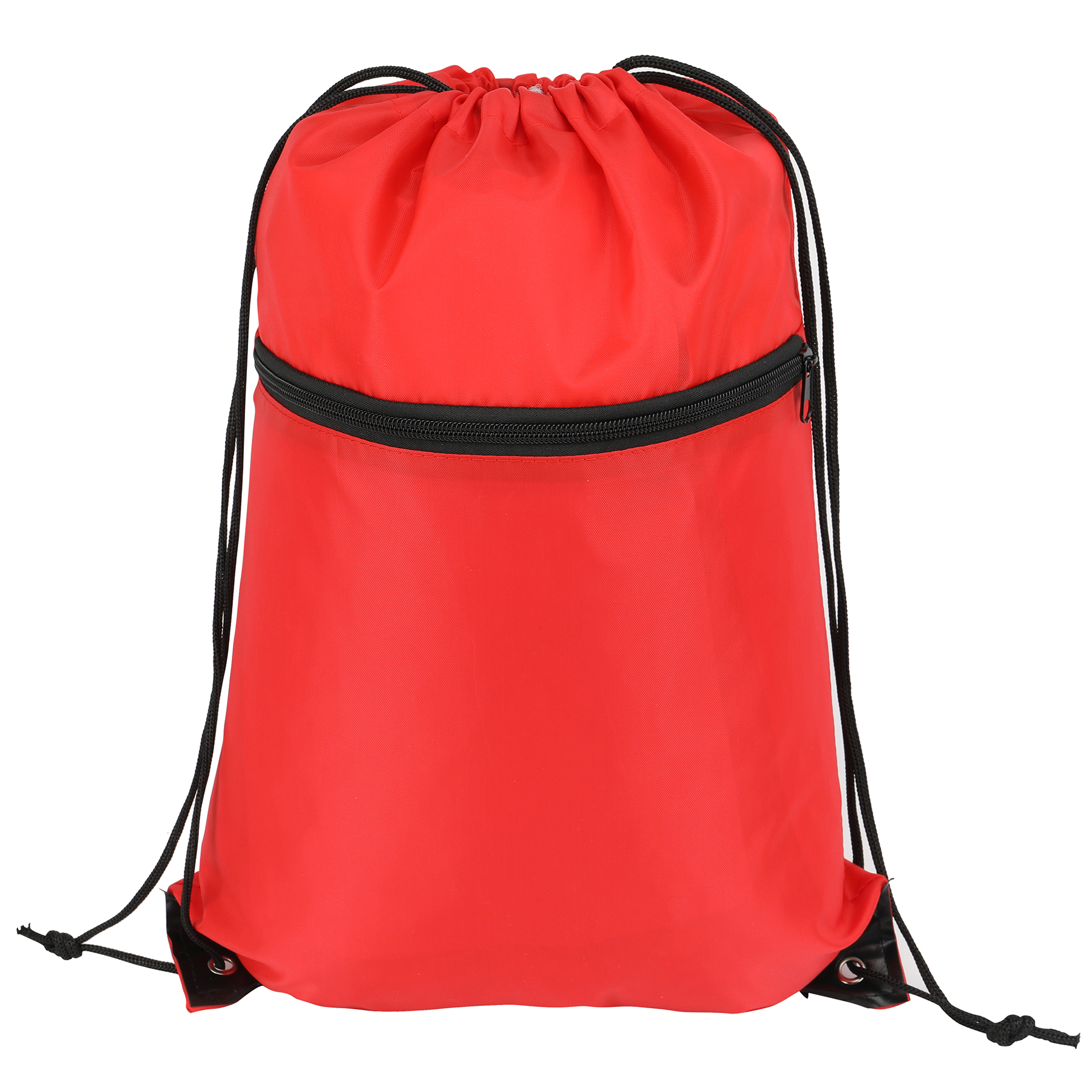 Sports Drawstring Backpack With Zipper Pocket (Ocean) 11