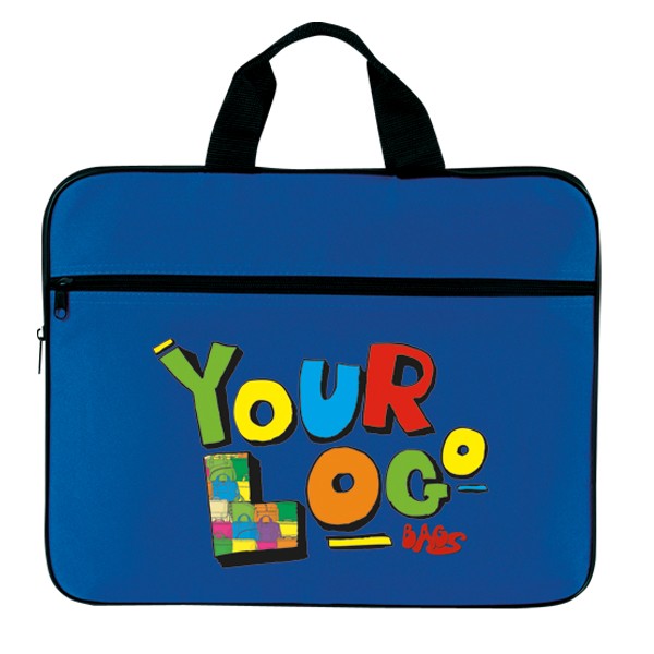 Slim Document Portfolio Bag with Front Zip Pocket 2