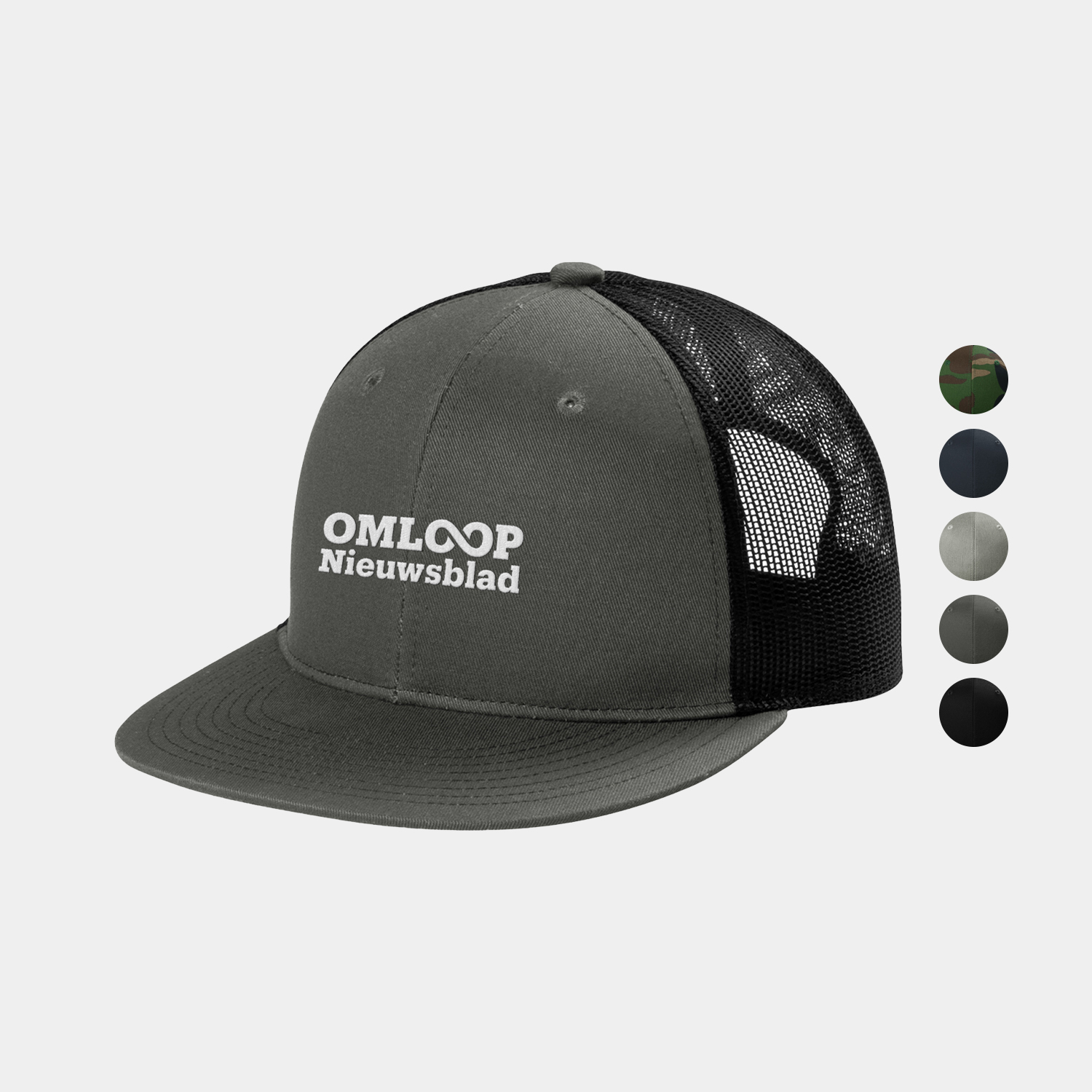 Port Authority® Snapback Flat Bill Trucker Cap 3