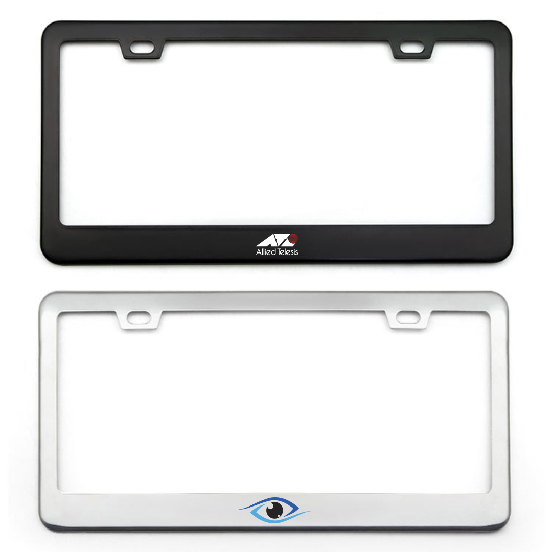 Stainless Steel License Plate Frame - Custom Shape Available 10
