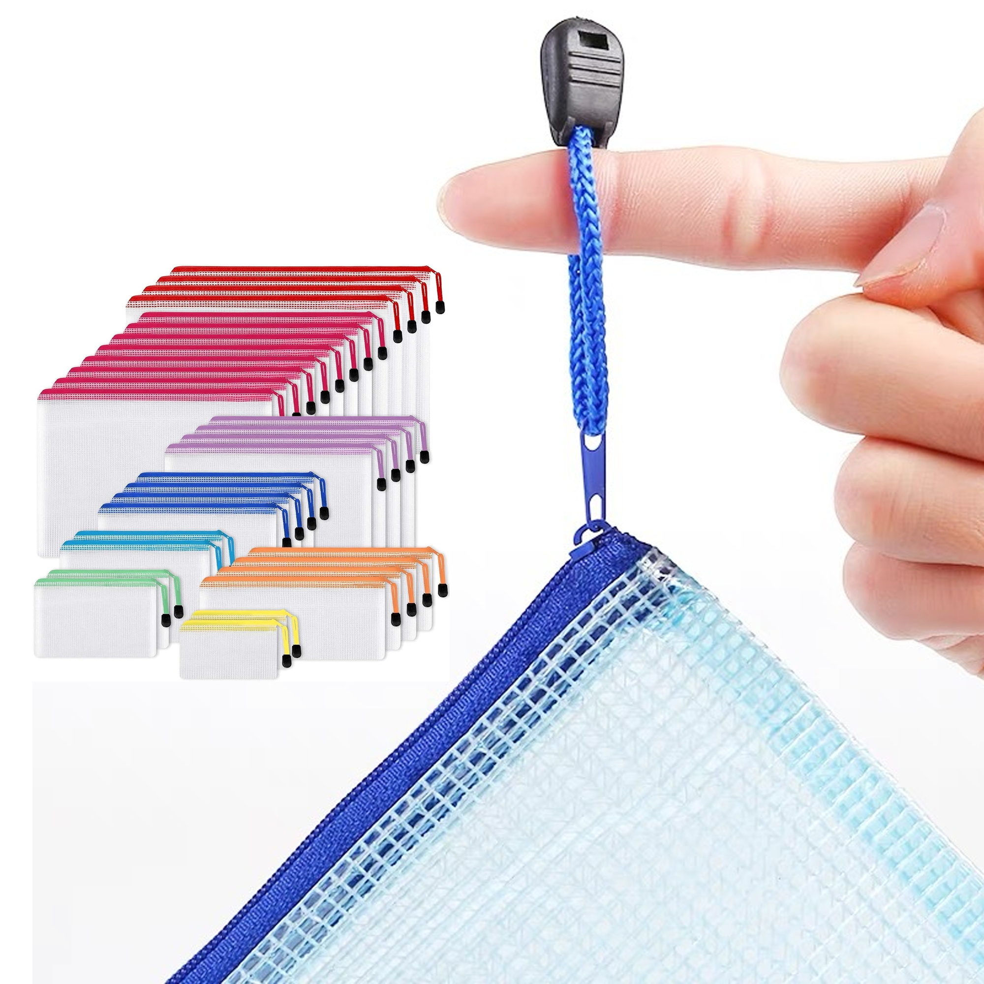 PVC Mesh Bags With Zipper Waterproof Bags 7