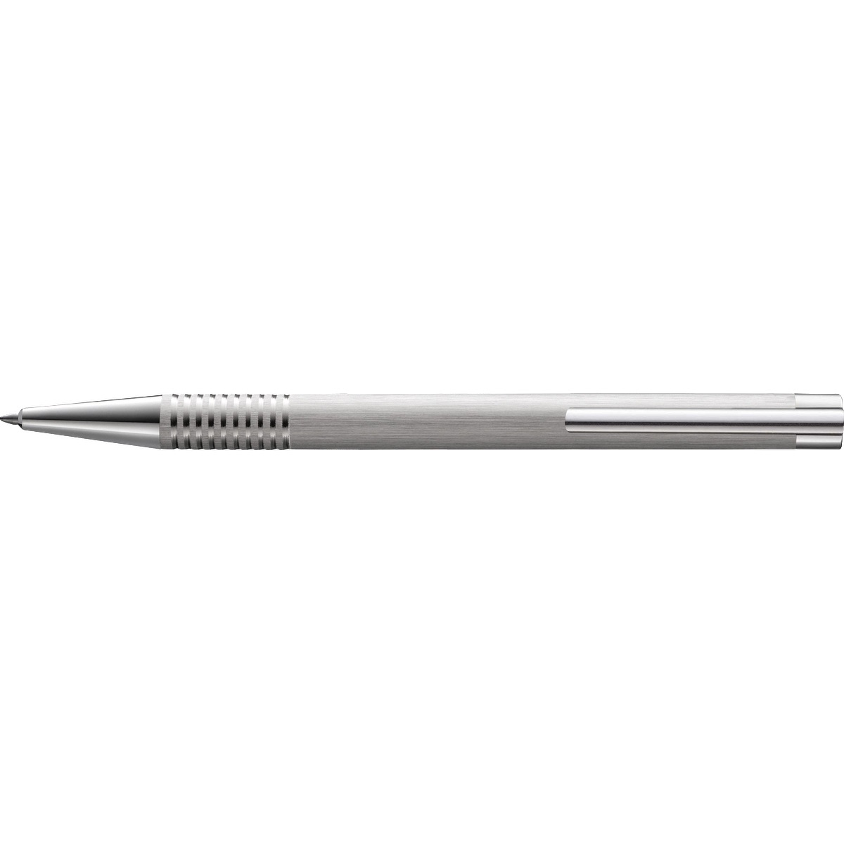 LAMY Logo Brushed Stainless Steel Ballpoint Pen 12