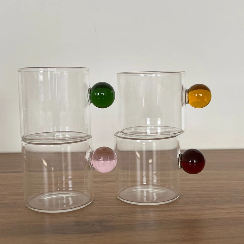 4 OZ/120ML Glass Tea Coffee Mug & Office Drink Gift Cup 3