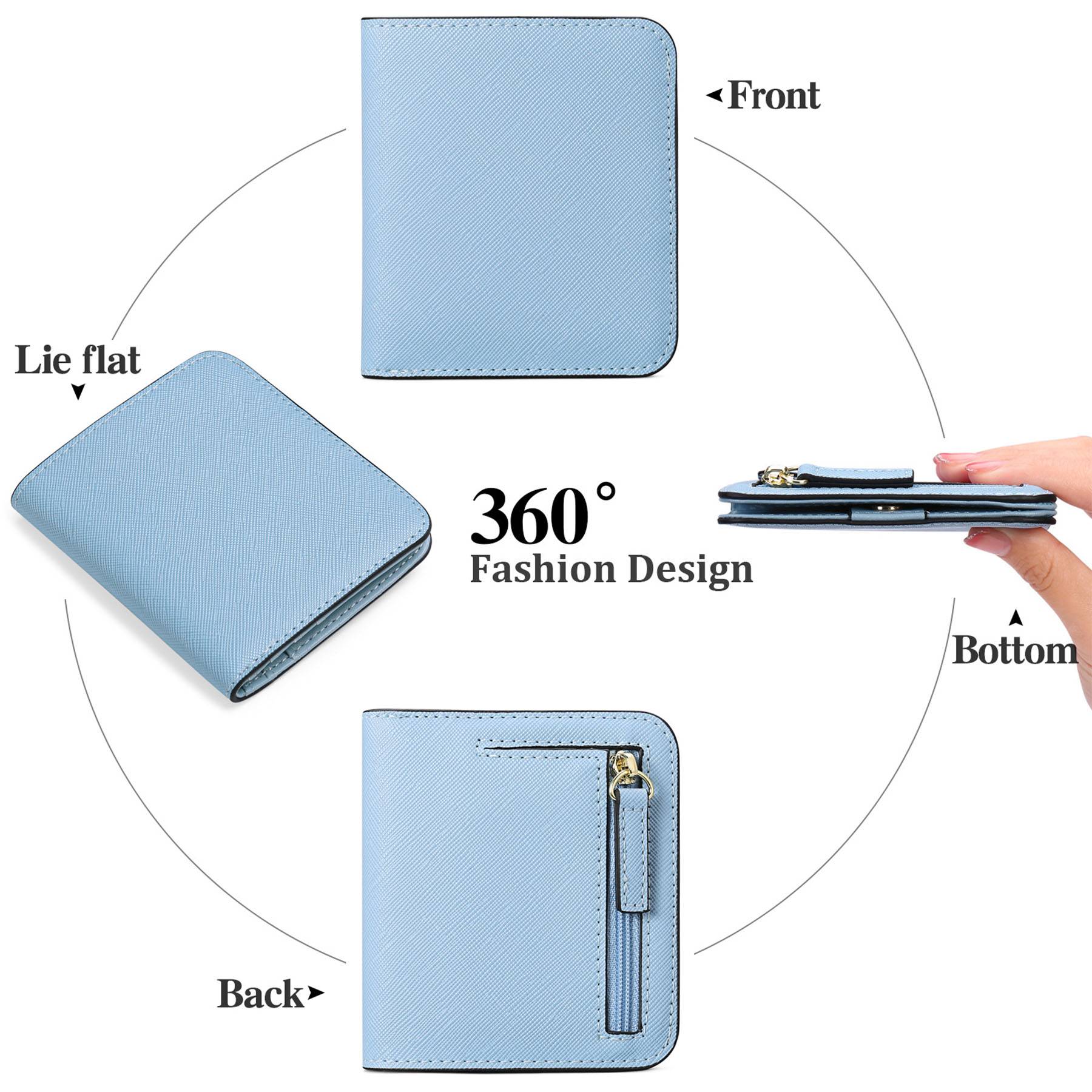 PU leather Coin Purse Wallet RFID Money Clip 15